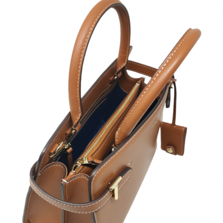 LE TANNEUR sac EMILIE 1614 Sac 2 poignées TAN dessus
