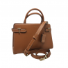 LE TANNEUR sac EMILIE 1614 Sac 2 poignées TAN face bandoulière