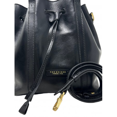 bucket bag sac seau the bridge noir detail