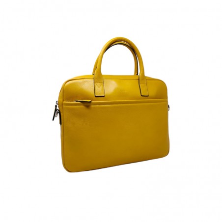 Porte document jaune KATANA cuir 69361 face