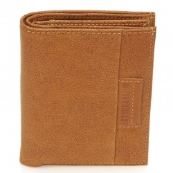 Portefeuille marron vue face arthur aston 2158-800