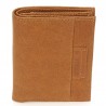 Portefeuille marron vue face arthur aston 2158-800