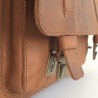 Serviette en cuir large pour médecin serrure