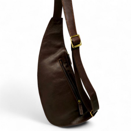 Gérard Henon Sac monobretelle 5258 ARIZONA marron chocolat dos