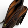 Gérard Henon Sac monobretelle 5258 ARIZONA marron chocolat ouvert