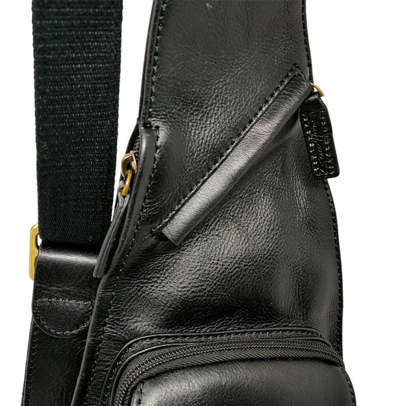 Gérard Henon Sac monobretelle 5258 ARIZONA noir détail