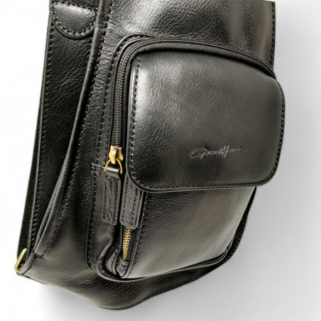 Gérard Henon Sac monobretelle 5258 ARIZONA noir poche avant