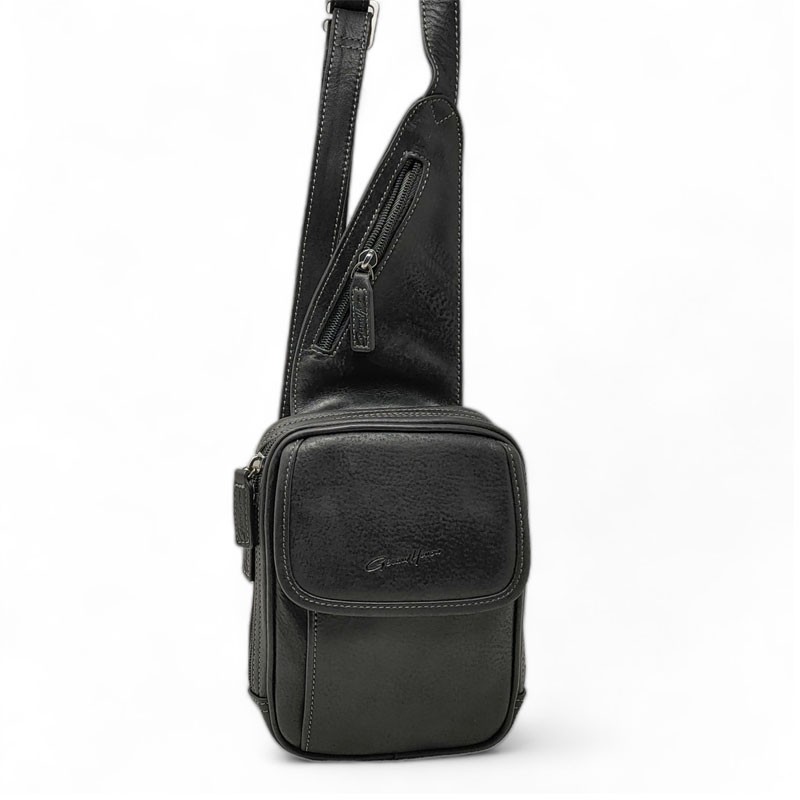 Sac holster homme Gérard Henon 8150 Sahara noir face
