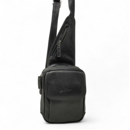 Sac holster homme Gérard Henon 8150 Sahara noir face