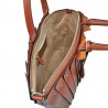 sac shopping porté main 07392 BOLDRINI cognac ouvert