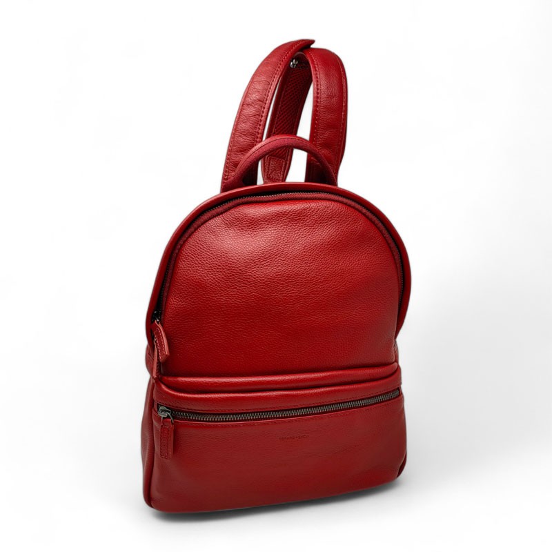 Petit sac à dos Gérard Henon 6967 AMSTERDAM rouge face bretelles