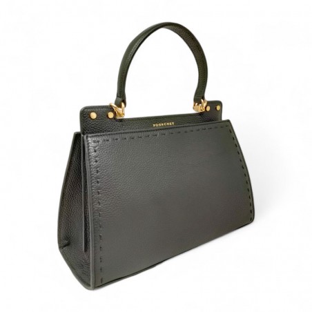 Sac dame Pourchet Trianon noir bandoulière 78072 dos