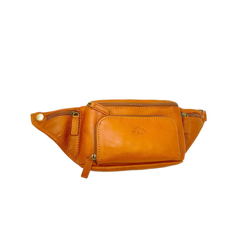 Sac banane cuir KATANA gold