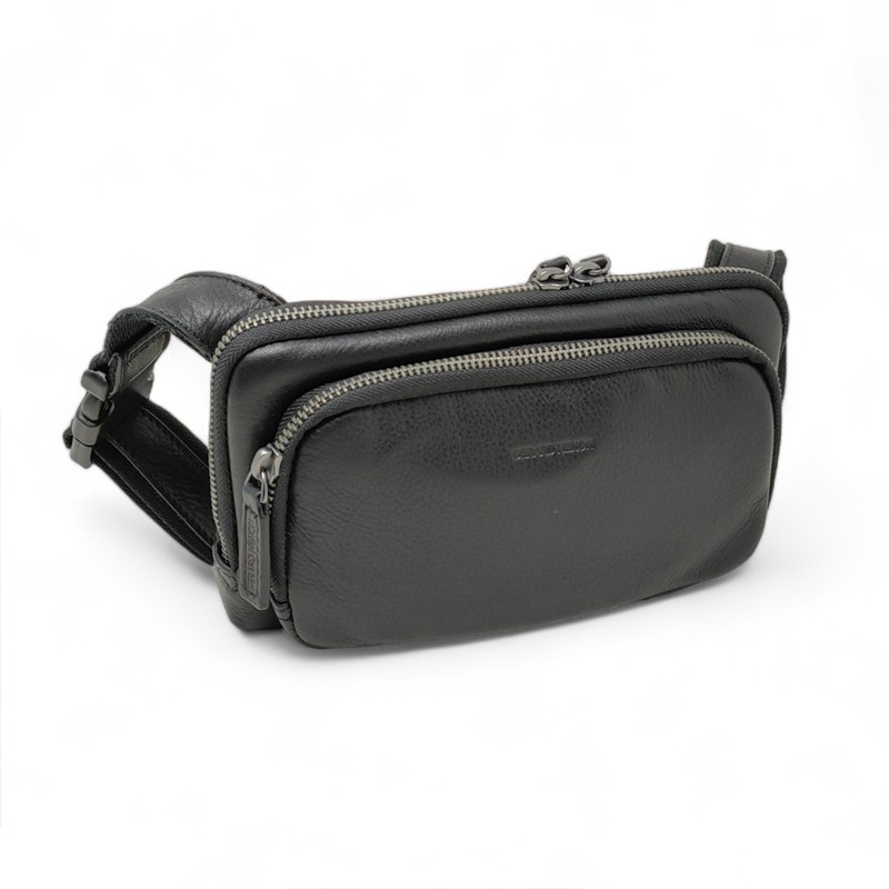 sac banane plat Gérard Henon 6901 AMSTERDAM noir face