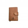 Portefeuille RFID boitier alu Harbour 2nd marron face