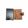Portefeuille RFID boitier alu Harbour 2nd marron ouvert
