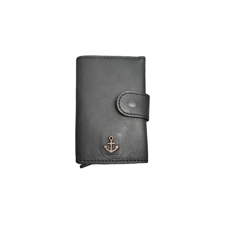 Portefeuille RFID boitier alu Harbour 2nd noir face