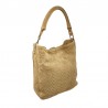 Berthille sac porté épaule Petite Hermine velours tressé dos