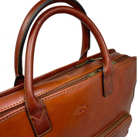 Sac porte document KATANA 31144 marron poignées