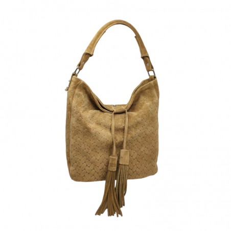 Berthille sac porté épaule Petite Hermine sable face