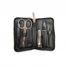 Petite trousse manucure noir vue sur l’intérieur