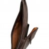 GERARD HENON Sacoche monobretelle 7158 VINTAGE marron foncé côté