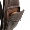 GERARD HENON Sacoche monobretelle 7158 VINTAGE marron foncé poche avant