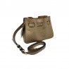 Pourchet blossom mini sac en bandoulière mastic photo face + bandoulière