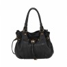 Sac porté épaule Arthur&Aston taille M noir vue de face