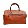 Sac de voyage en cuir KATANA marron dos 33154