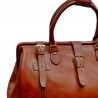 Sac de voyage en cuir KATANA marron détail 33154