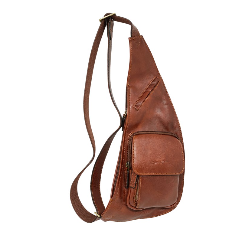 Gérard Henon Sac monobretelle 5258 ARIZONA marron face