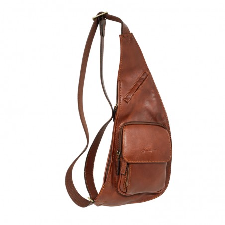 Gérard Henon Sac monobretelle 5258 ARIZONA marron face