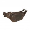 Gérard Henon Sac banane en cuir 81000 marron foncé dos