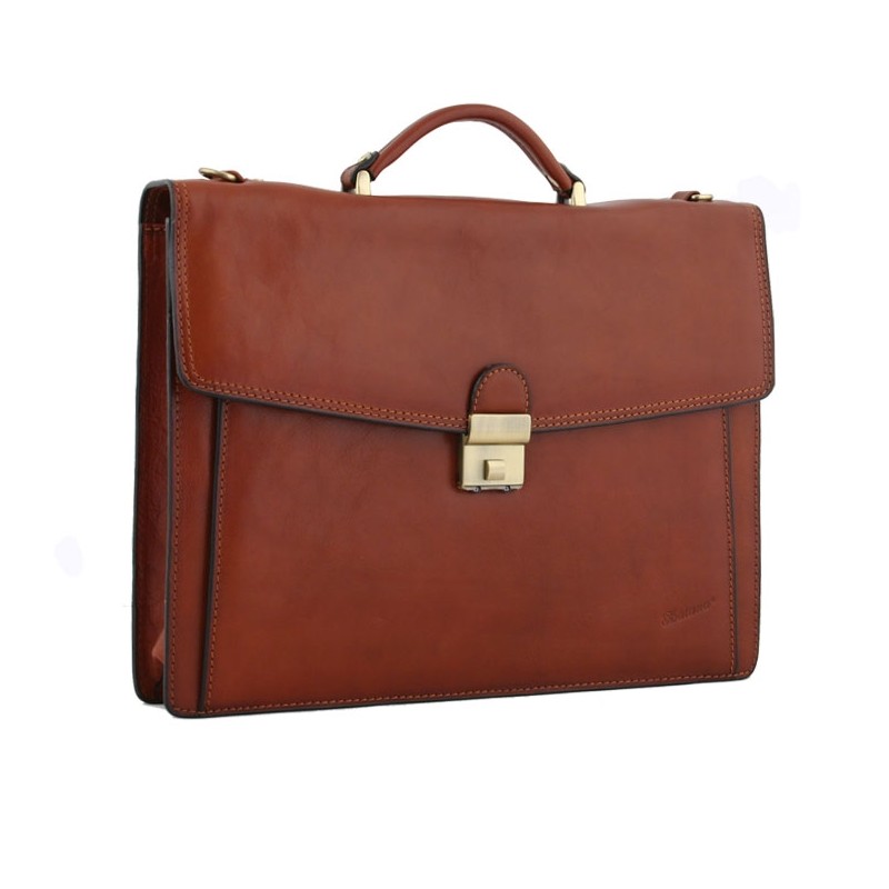 Cartable KATANA en cuir 1 soufflet
