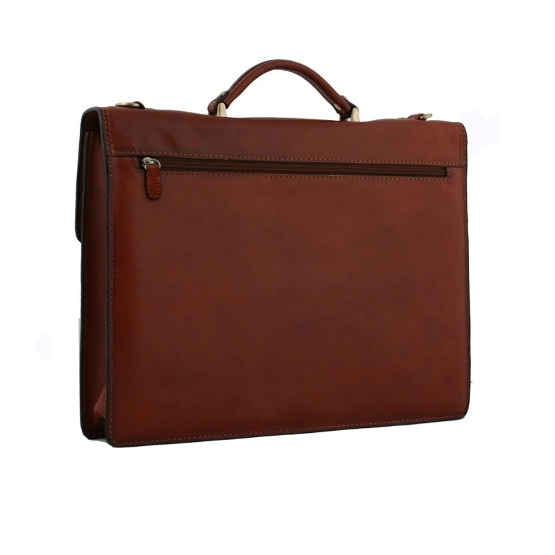 Cartable KATANA en cuir 1 soufflet