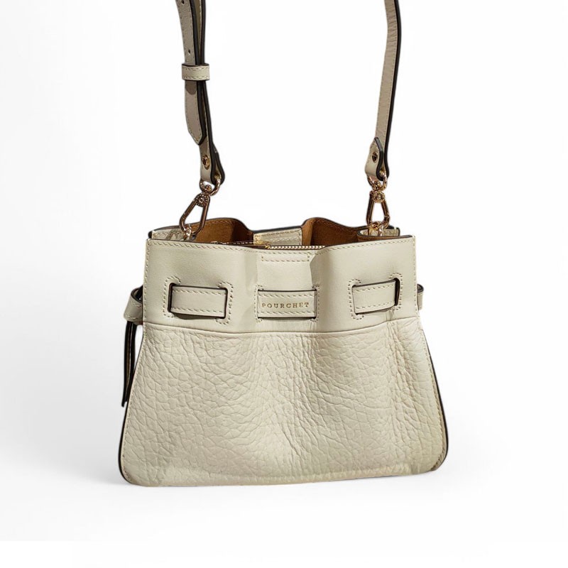 Petit sac Blossom Pourchet beige face