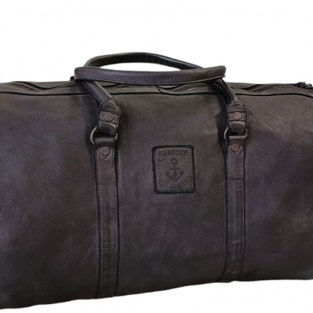 Sac week end cuir HArbour 2nd detail ancre