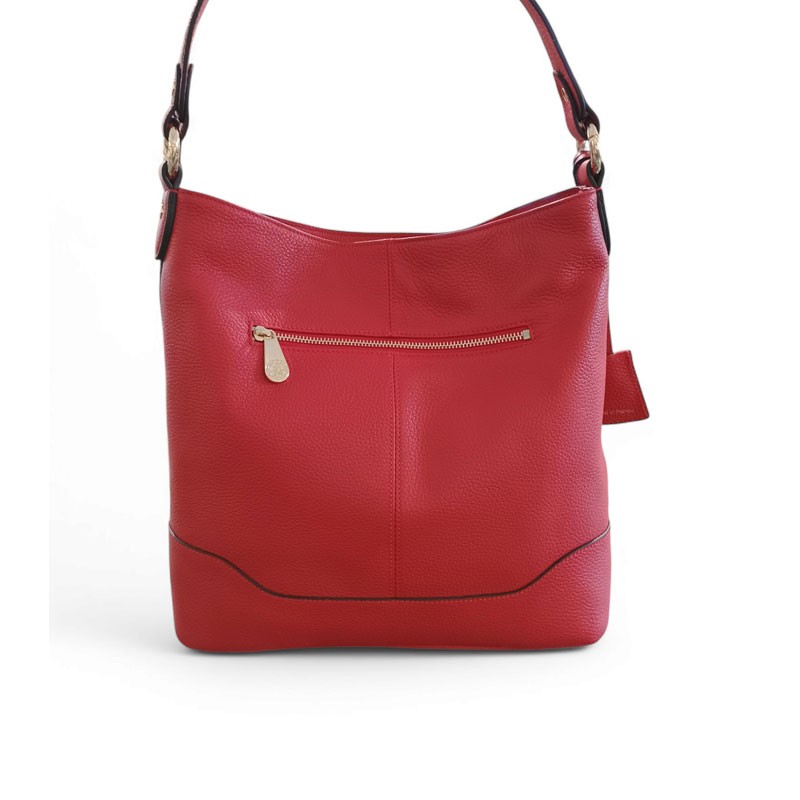 Sac dame POURCHET Paris rouge 73207  dos