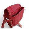G CONTI mini sac travers dame cuir souple rouge ouvert