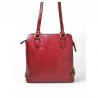 Sac a dos transformable épaule pour dame cuir KATANA 82612 rouge face