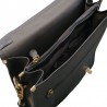 Sac format a4 vertical homme noir intérieur