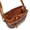 Petit sac Gianni CONTI multipoches 4203379 marron ouvert