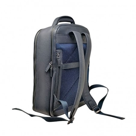 Sac a dos 24h HENON 6986 bleu dos matelassé