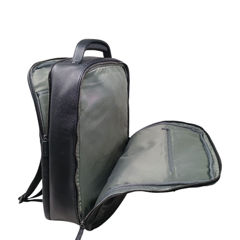 Sac a dos 24h HENON 6986 noir ouvert avant