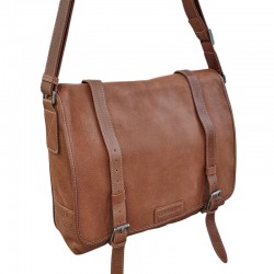 Sac Rabat MARCO grande taille cognac face