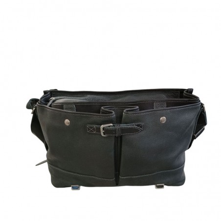 Sac Rabat MARCO grande taille noir ouvert