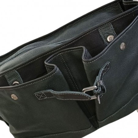 Sac Rabat MARCO grande taille noir detail