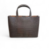 Sac main dame Pourchet Bride croco 25117 dos