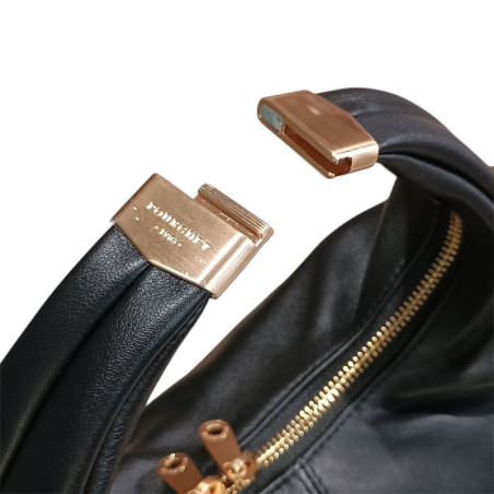 Pourchet petit sac Arche Noir dessous fermoir